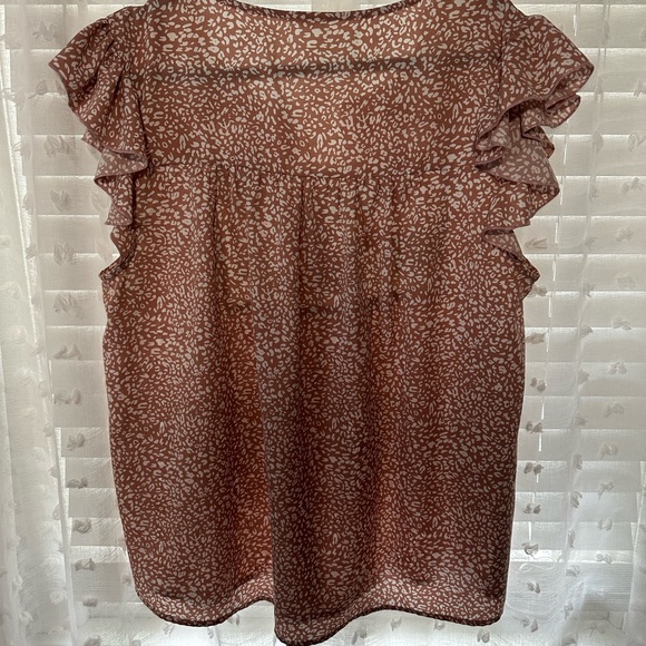 Patterned/Floral Embroidered Blouse, Chic Soul 1X - Picture 2 of 2